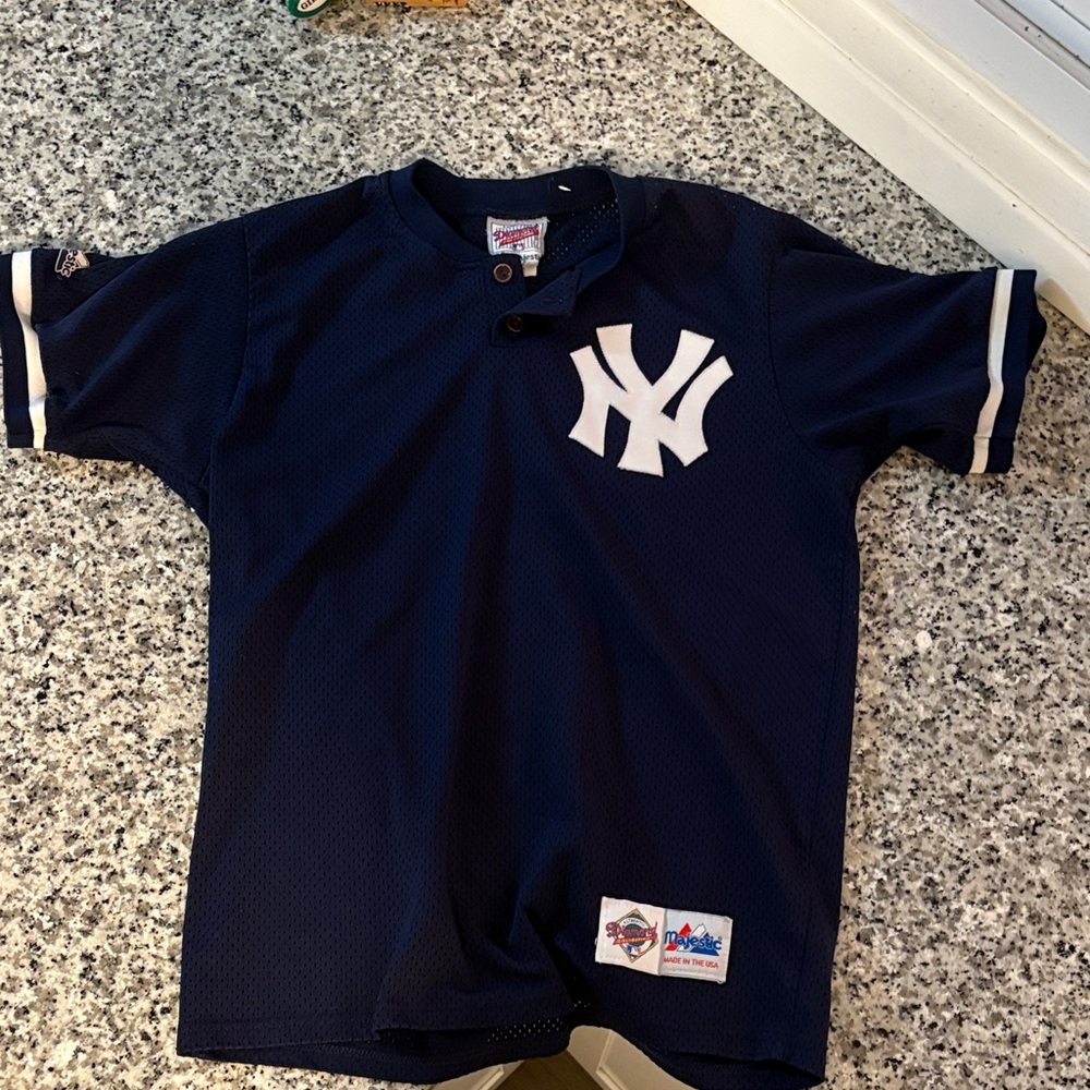 Majestic Navy Blue Yankees Jersey